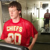 Football player Kyle jerks off - Picture 2